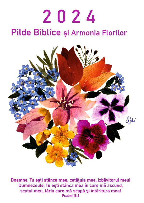 Calendar de perete, 2024, Pilde Biblice si Armonia Florilor
