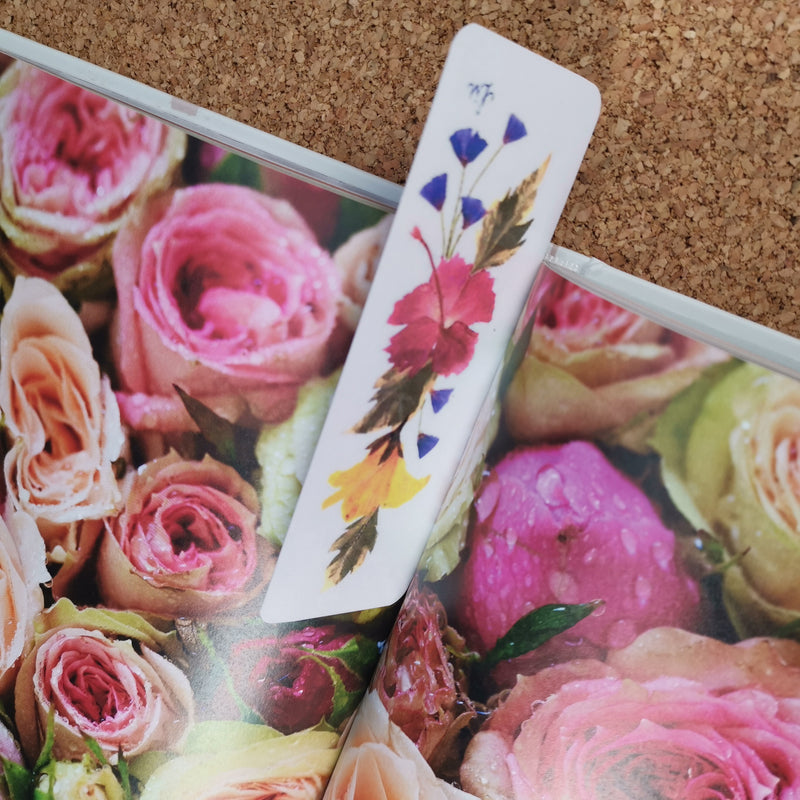 Set 3 Semne de carte cu Flori in Print - KjS Pr LM 09